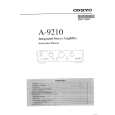 ONKYO A-9210 Owners Manual