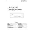 ONKYO A-SV240 Owners Manual